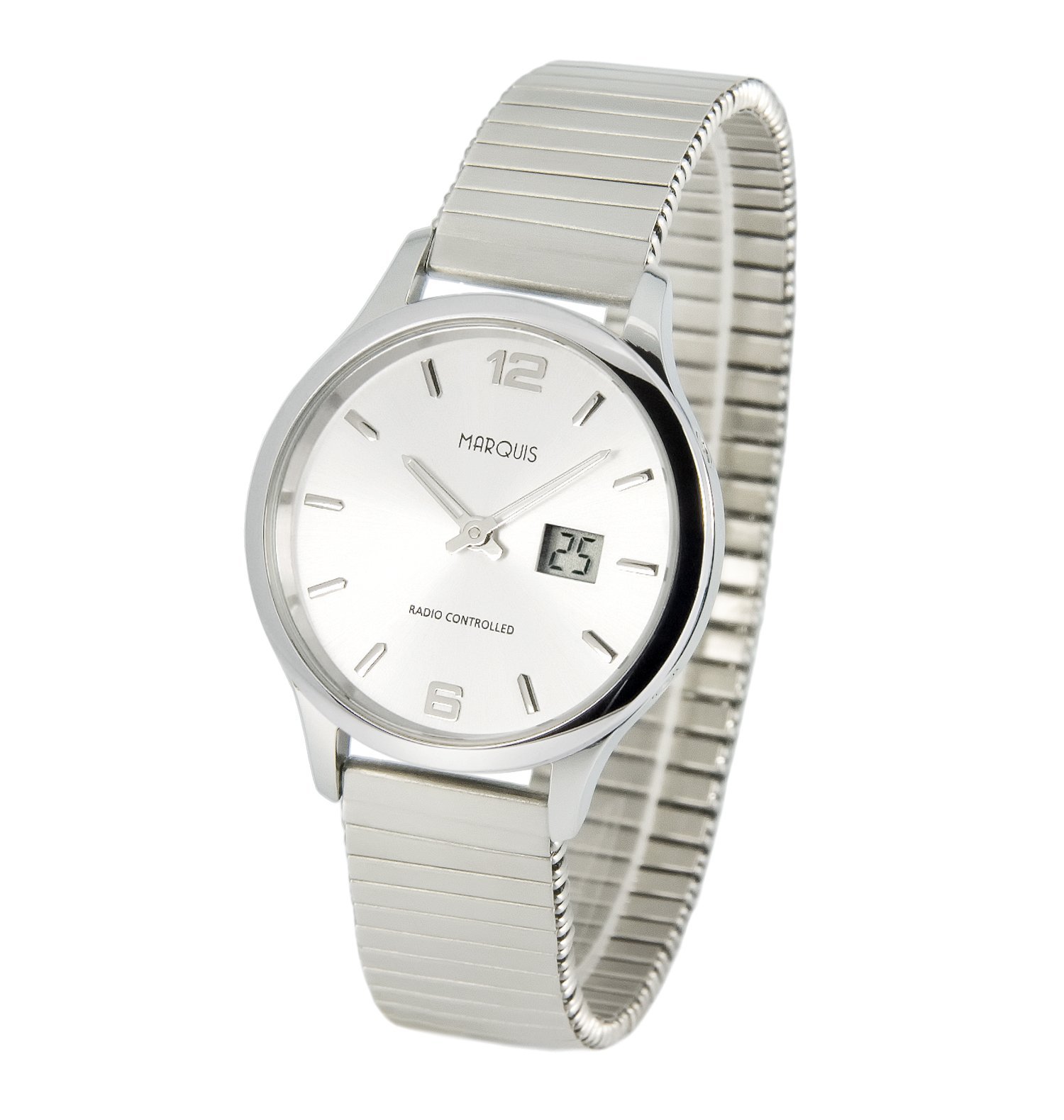 Женские радиоуправляемые часы Marquis Elegant, механизм Junghans, корпус и браслет из нержавеющей стали 964.4904, браслет, фото №1