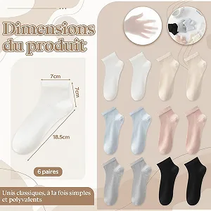 Жіночі спортивні шкарпетки 6 пар 35-38 Тонкі synthetic.ua - Фото 1