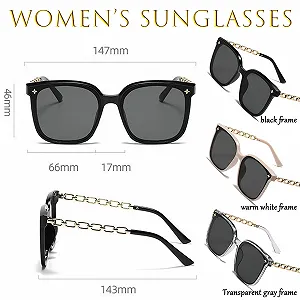 Сонцезахисні окуляри DKDDSSS, 3 шт., великі, прямокутні synthetic.ua - Фото 1