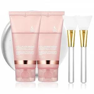 Маска для лица ночная Collagen, 75 мл, 2 шт - Фото 1