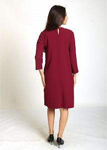 Платье InDresser XS Бордовый (IN-0209Н009Д-Bordo) synthetic.ua - Фото 1