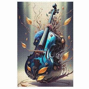 Пазл Дерев'яний Violin 1000 елементів 78 x 53 см - Фото 1