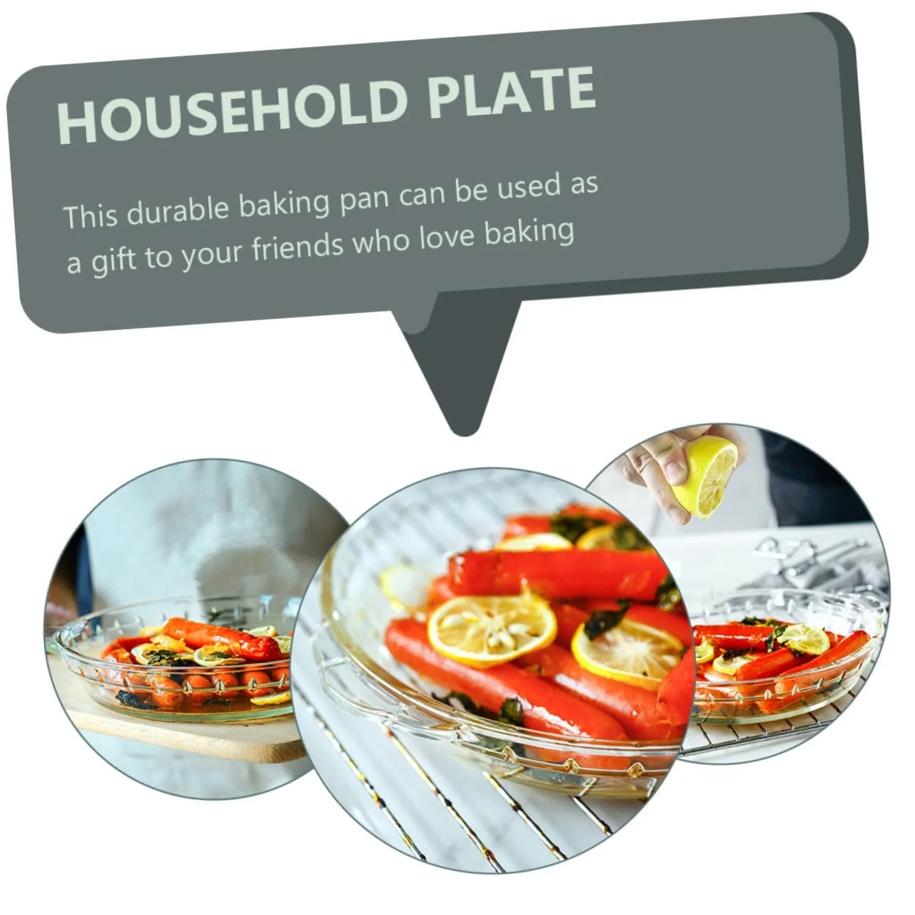 Форма для запекания из закаленного стекла универсальная, фото №7