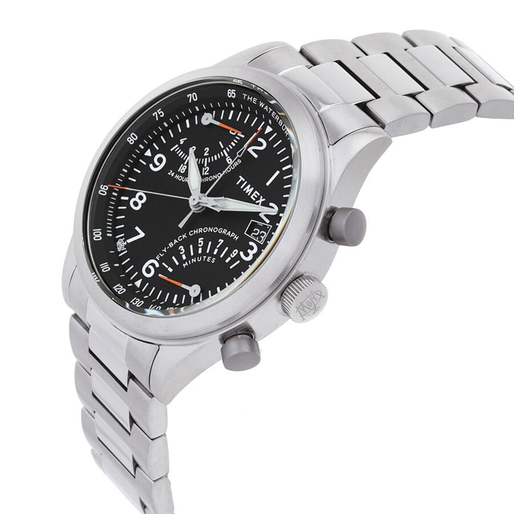 Чоловічий Годинник Timex Traditional Chrono Хронограф Сріблястий Браслет, фото №2 Чоловічий Годинник Timex Traditional Chrono Хронограф Сріблястий Браслет, фото №2