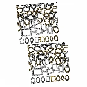 Фоторамки для ногтей WOONEKY 80 шт., мини-стразы для мобильного телефона, подвески-самоцветы для ногтей, квадратная рамка для фотографий, панк-дизайн - Фото 1