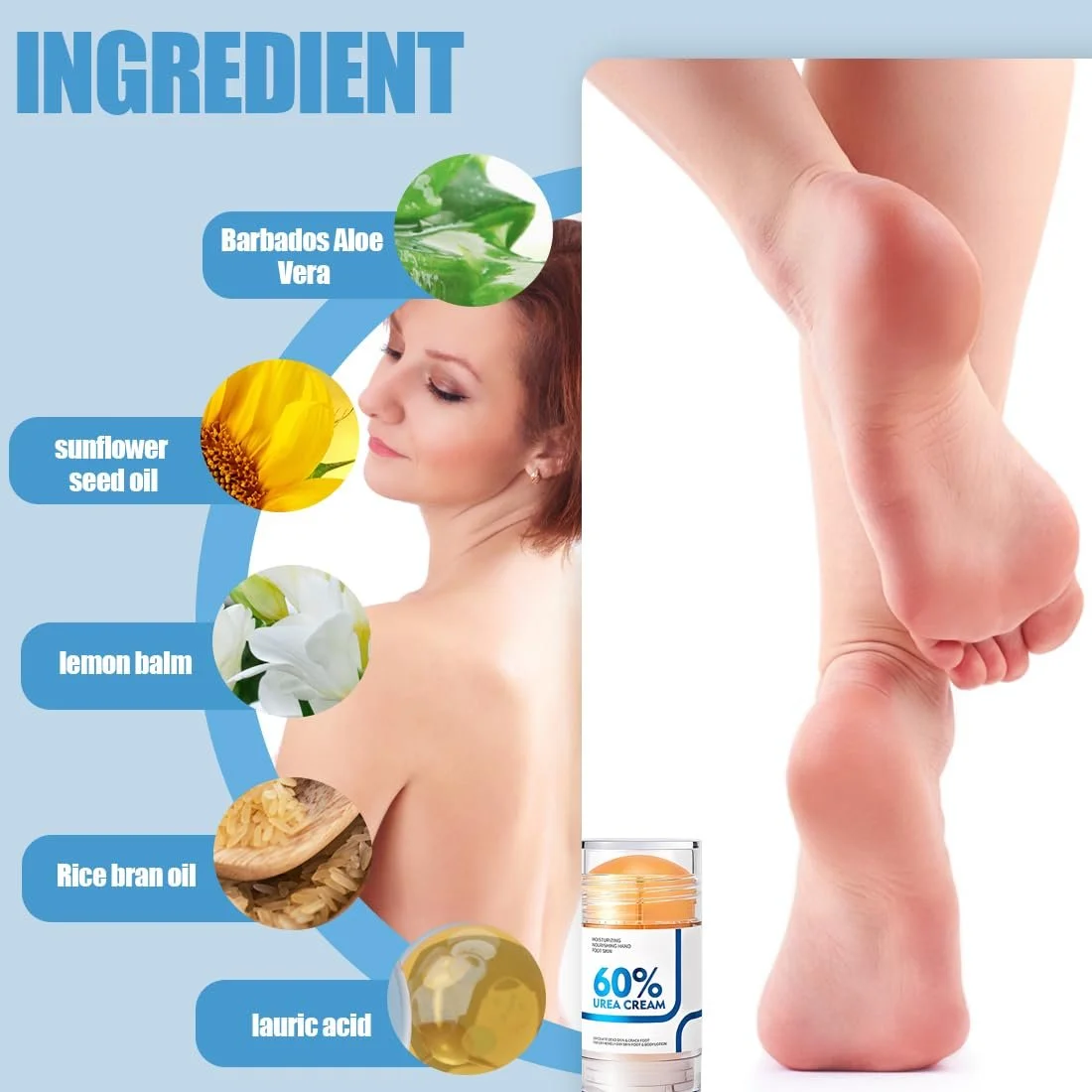 Лосьон для тела и крем для ног Urea 60% мочевины и 2% салициловой кислоты, фото №3