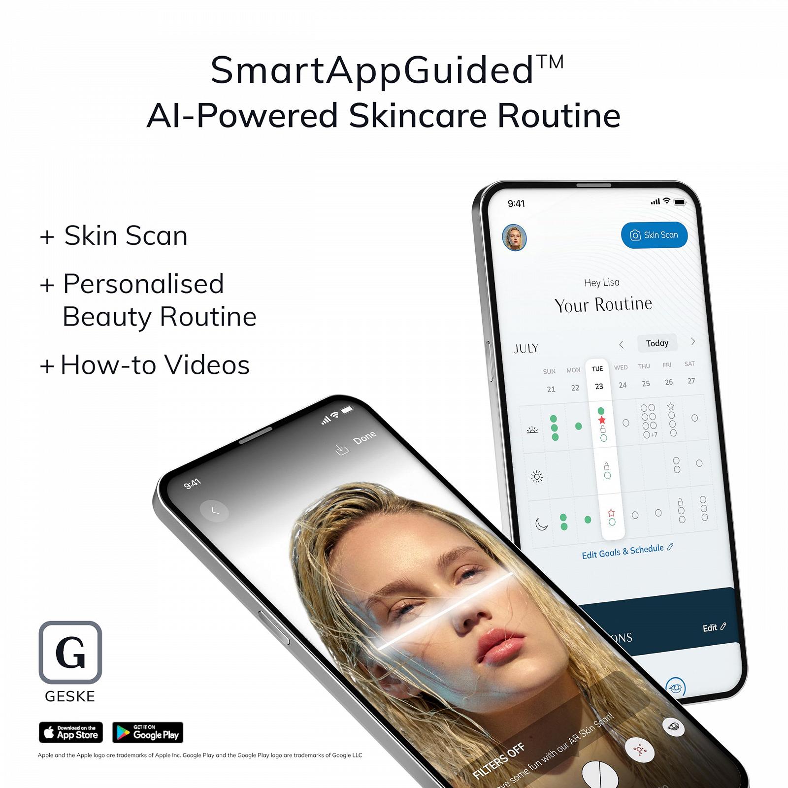 Прилад для омолодження шкіри GESKE SmartAppGuided™ 9-в-1, вдосконалене омолодження, мікрострумовий ліфтинг, радіочастотна підтяжка шкіри, оновлення шкіри зі світлодіодним підсвічуванням повного спектра, фото №9