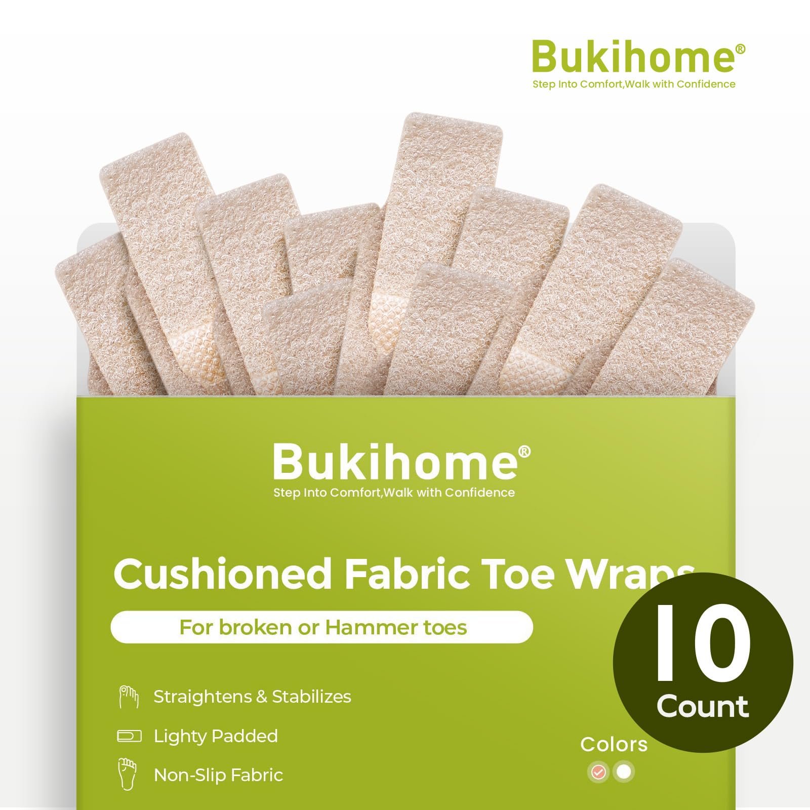 Разделители для пальцев стопы Welnove [10X], корректоры для молотковидных пальцев, фото №7