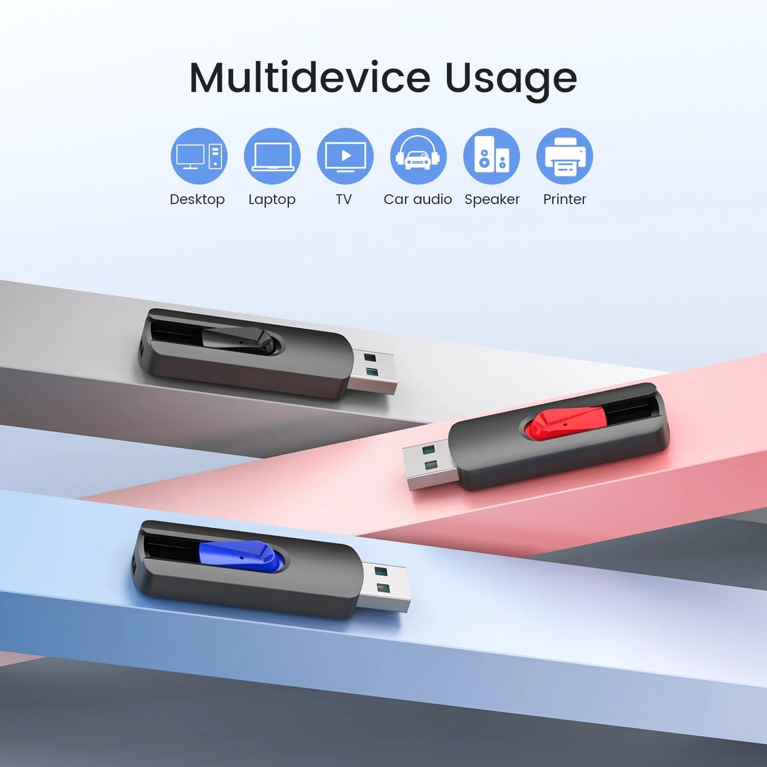 USB-накопичувачі Vansuny 64 GB USB 3.0 3 шт. Висувні, фото №2