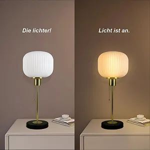 Настільна лампа himmel Lanterns 60 Вт Антична латунь synthetic.ua - Фото 1