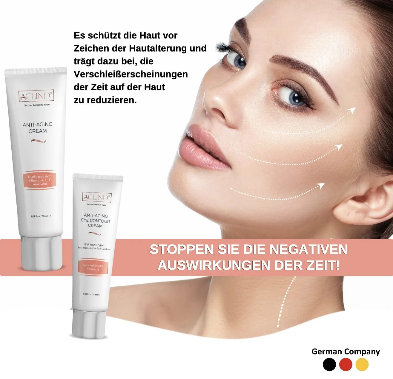 Крем для рук ACLIND Enriched - Увлажняющий, смягчающий и для гибкости, провитамин B5, витамин E, алоэ вера 75 мл, фото №5