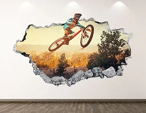 3D наклейка на стіну BL209 Off Road Bike 70 x 110 см - Фото 1