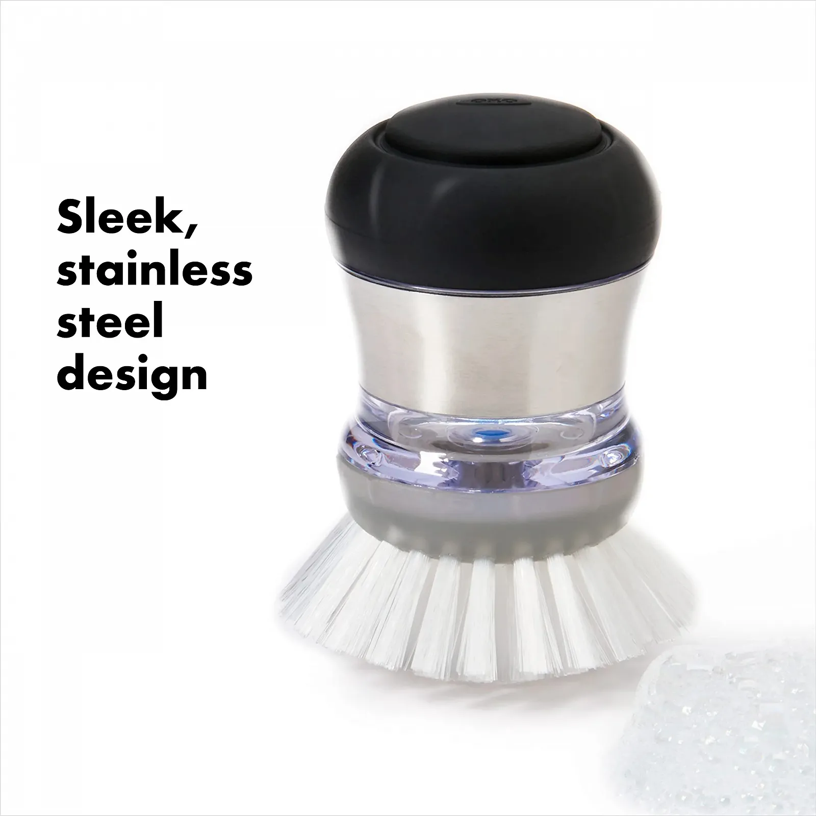 Щітка з дозатором мила OXO SteeL Palm Brush, фото №3