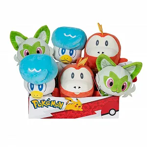 Плюшева іграшка Pokemon Fuecoco, Sprigatito, Quaxly 20 см - Фото 1