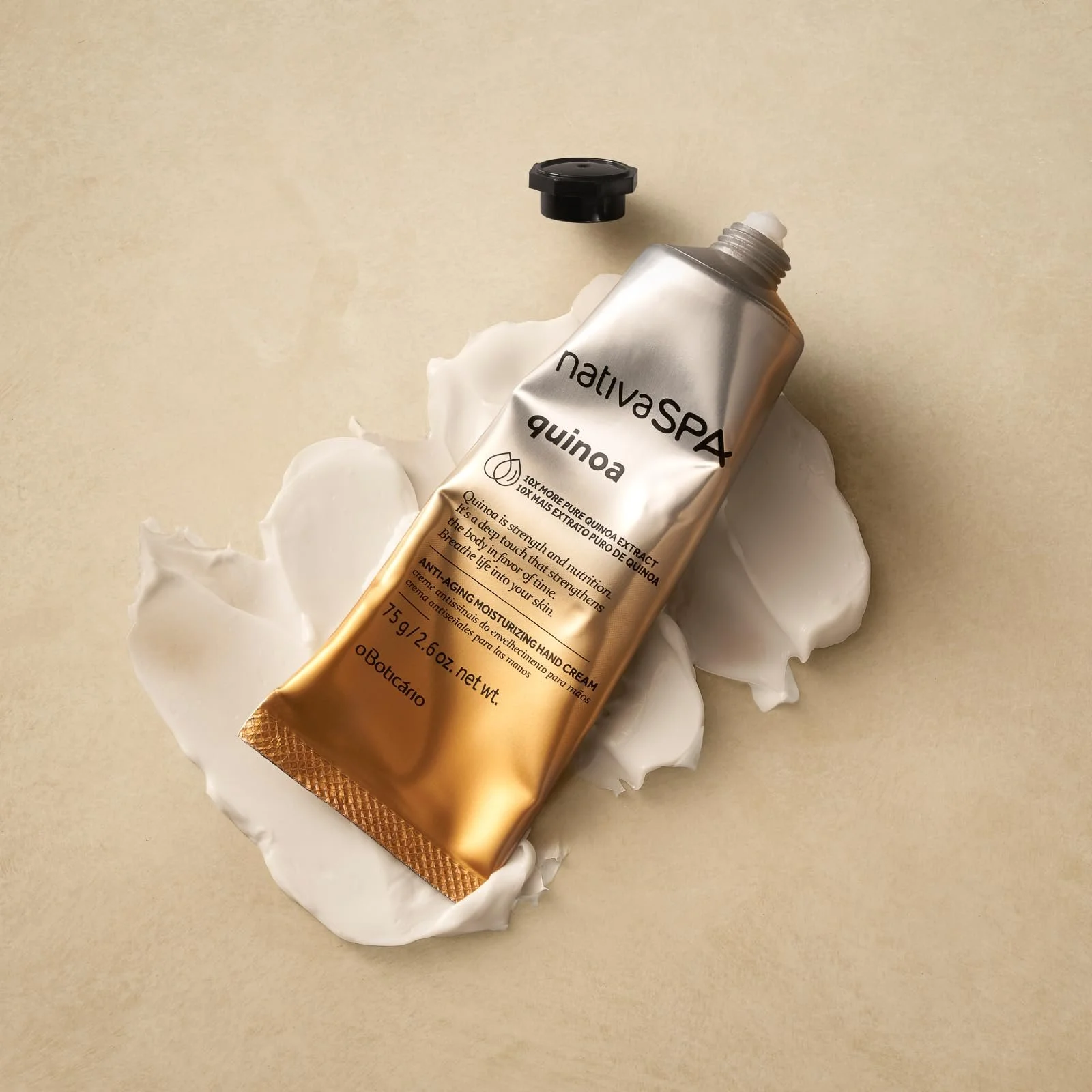 Крем для рук O Boticário Nativa SPA Quinoa Intense Moisturising 75 г, фото №4 Крем для рук O Boticário Nativa SPA Quinoa Intense Moisturising 75 г, фото №4
