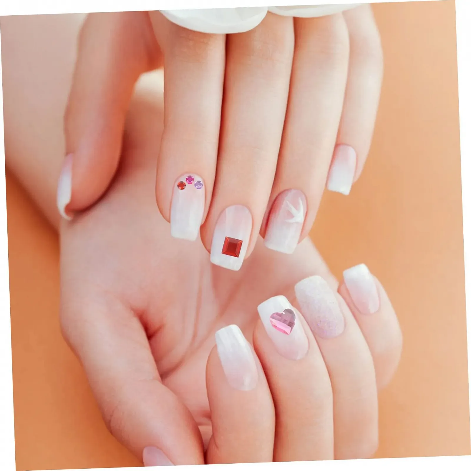 Самоклеющиеся кристаллы для лица 12 листов, блестящие камни для рукоделия, стразы для макияжа и украшений для мобильных телефонов, скрапбуков и творческих проектов, фото №3