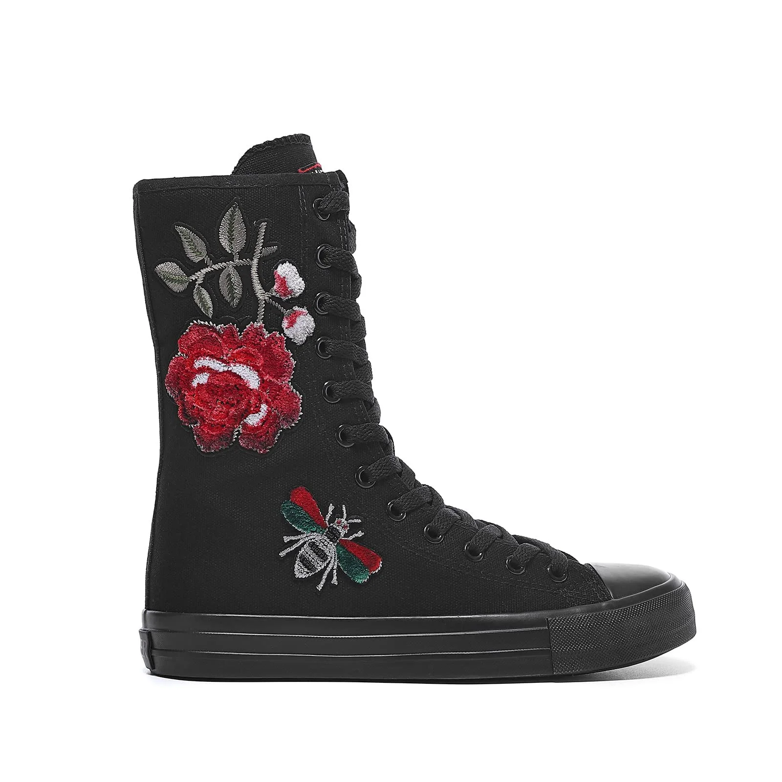 Кеди Momuk Високі Жіночі Тканинні На Шнурівці, фото №7