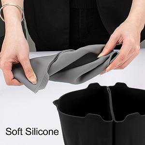 Топфельтер Силіконовий 6–7 QT 220 ℃ 2 шт Чорний synthetic.ua - Фото 1