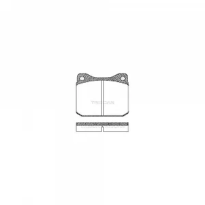 Комплект тормозных колодок, дисковый тормоз TRISCAN 8110 29788 для VW передняя ось - Фото 1