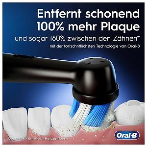 Зубная щетка электрическая Oral-B iO Series 5, Двойная упаковка, 2 сменные насадки, 5 режимов чистки для ухода за зубами, Дорожный чехол, Матовый черный synthetic.ua - Фото 1
