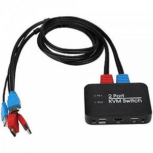 2-портовый KVM-свич переключатель USB 2xHDMI 4K 60Гц 2-портовый KVM-свич переключатель USB 2xHDMI 4K 60Гц