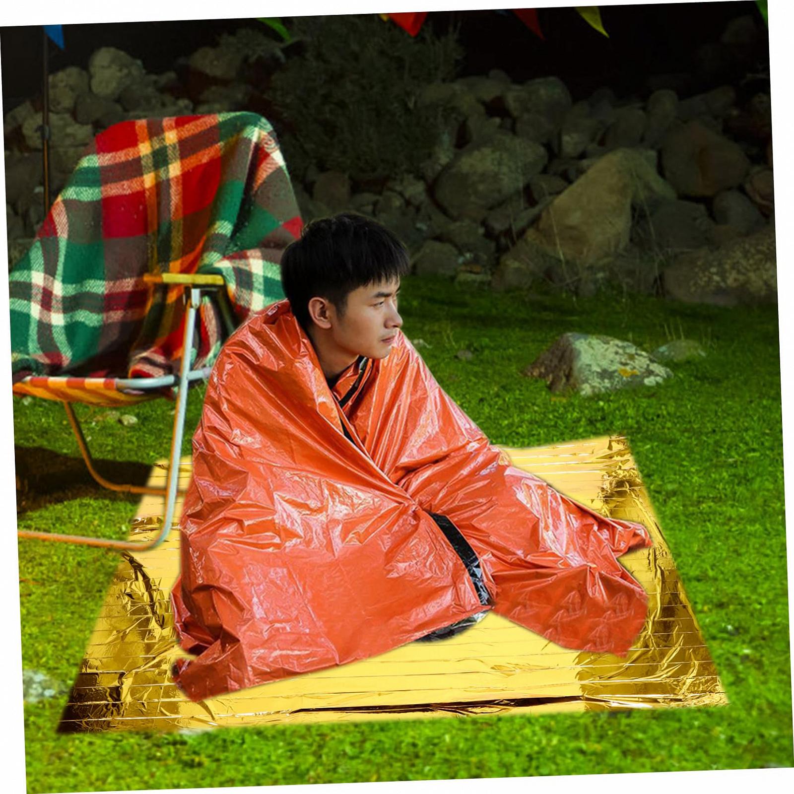 Декілька VANZACK 5 ізольованих спальних мішків термо покривал алюмінієва фольга, фото №6