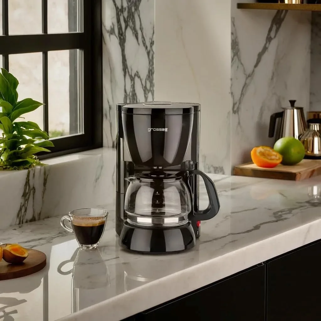 Кофеварка капельная grossag Small KA 12.17 0.6 л 600 Вт черная нержавеющая сталь, фото №5