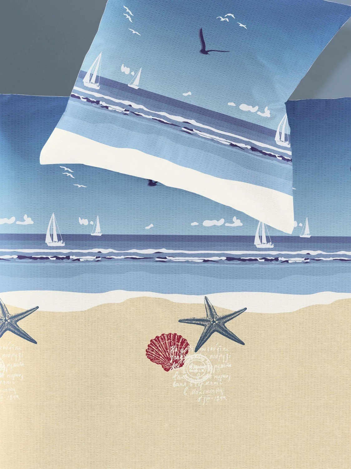 Постільна білизна Irisette Calypso 8163-20 135 x 200 см + 80 x 80 см, Seersucker, фото №2