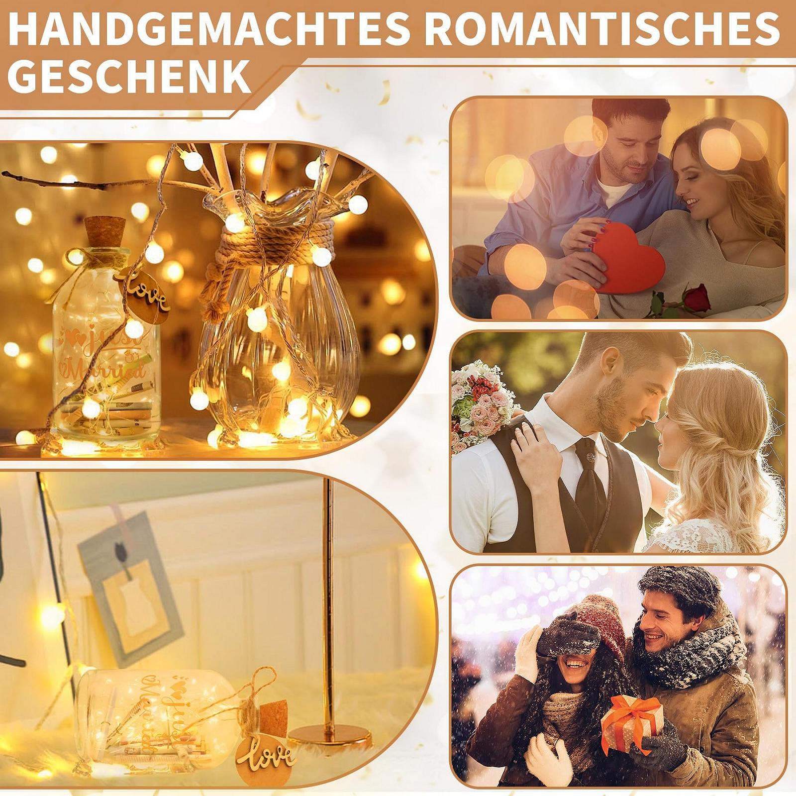 Копилка Свадебный подарок Бутылка Light Bottle для невесты и жениха, светодиодная "Just Married", фото №3