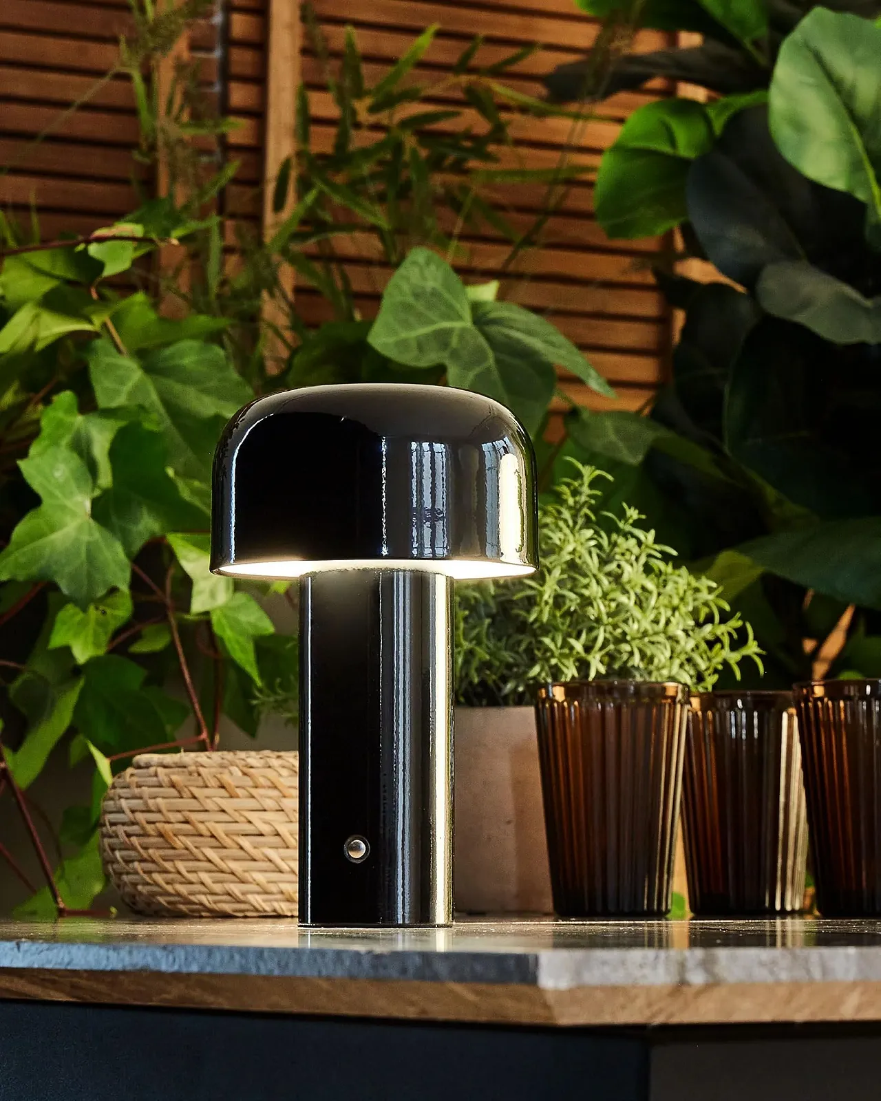 Настільна лампа Besos Металева Акумуляторна Бездротова Сенсорна LED Для вулиці Чорна, фото №2