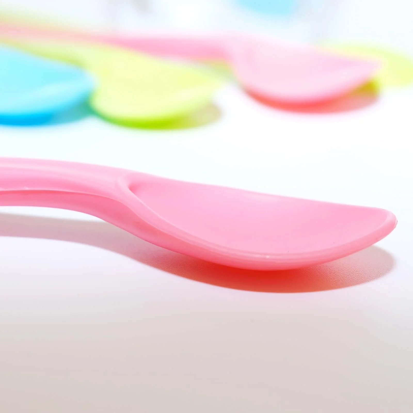 Набір ложок Пластикові різнокольорові, 6 шт, фото №4