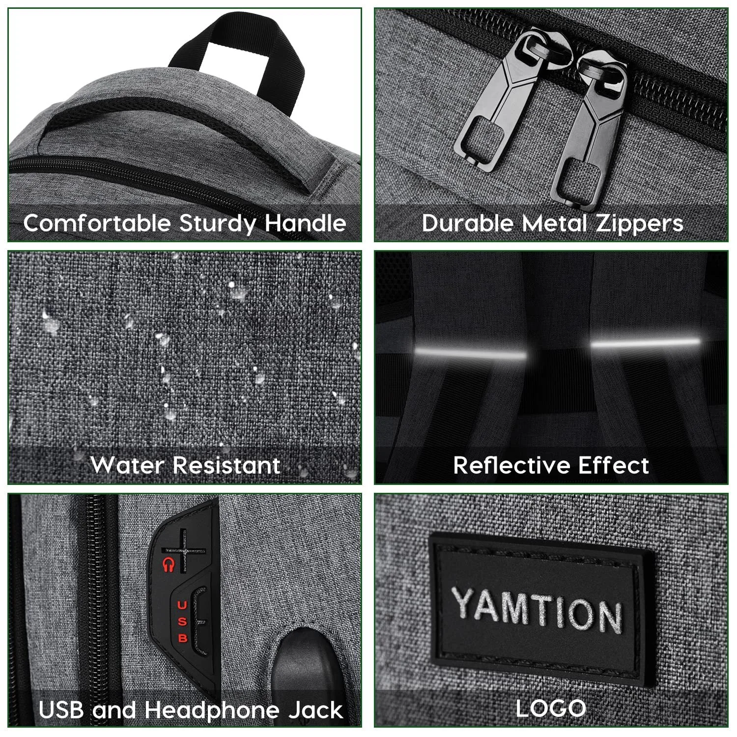 Рюкзак для ноутбука YAMTION 17,3 дюймів USB, фото №5 Рюкзак для ноутбука YAMTION 17,3 дюймів USB, фото №5
