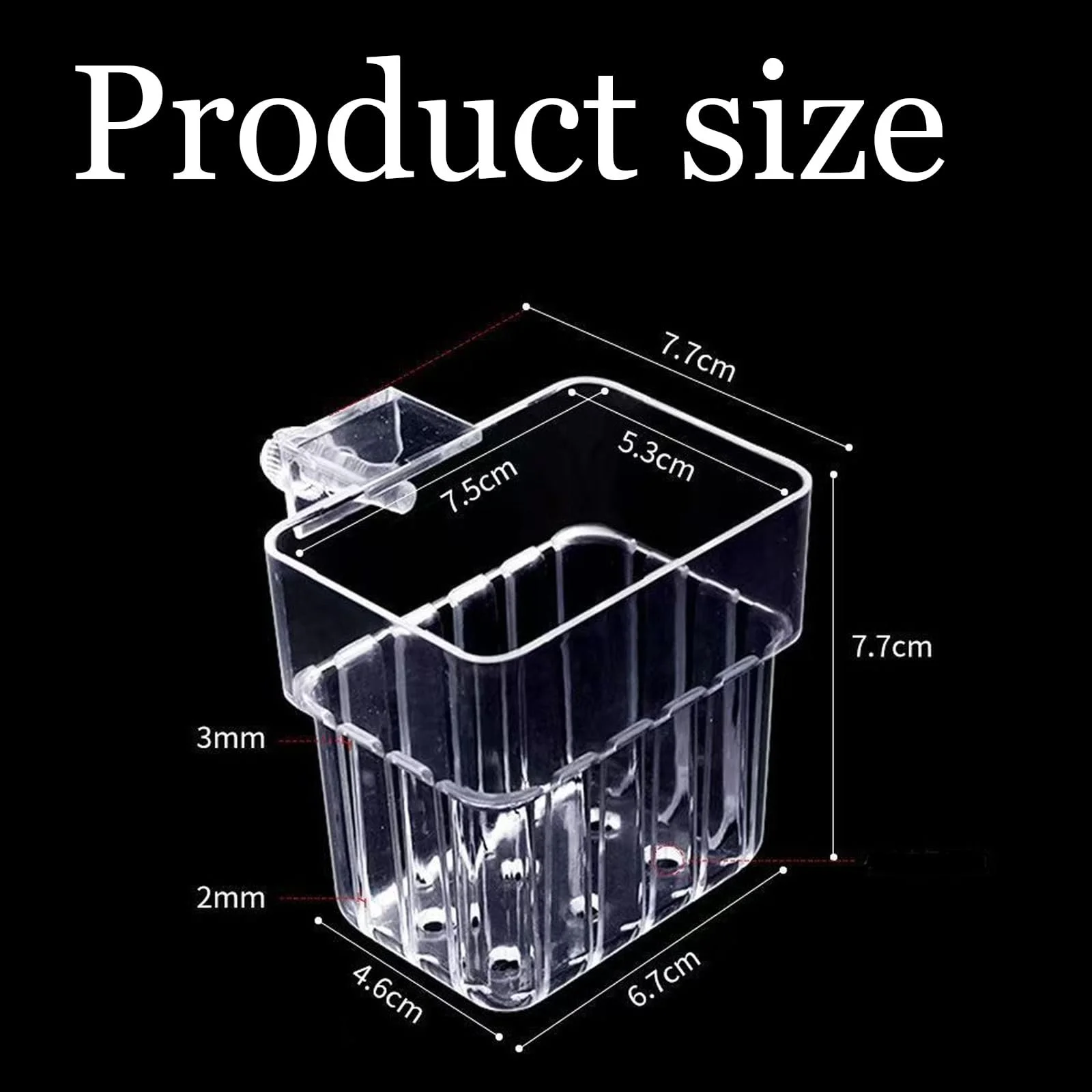 Настінний квітковий горщик Набір з 5 предметів Прозорий ABS-пластик для гідропоніки та акваріума, фото №4
