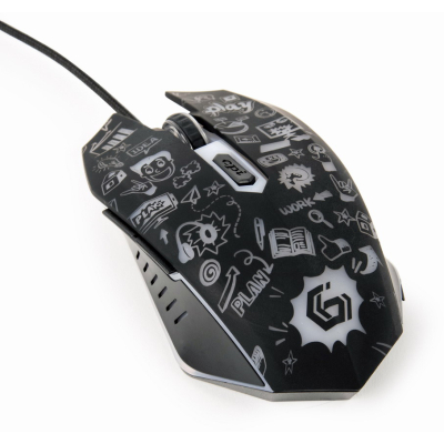 Мышка Gembird MUS-6B-GRAFIX-01 USB Black (MUS-6B-GRAFIX-01), фото №7