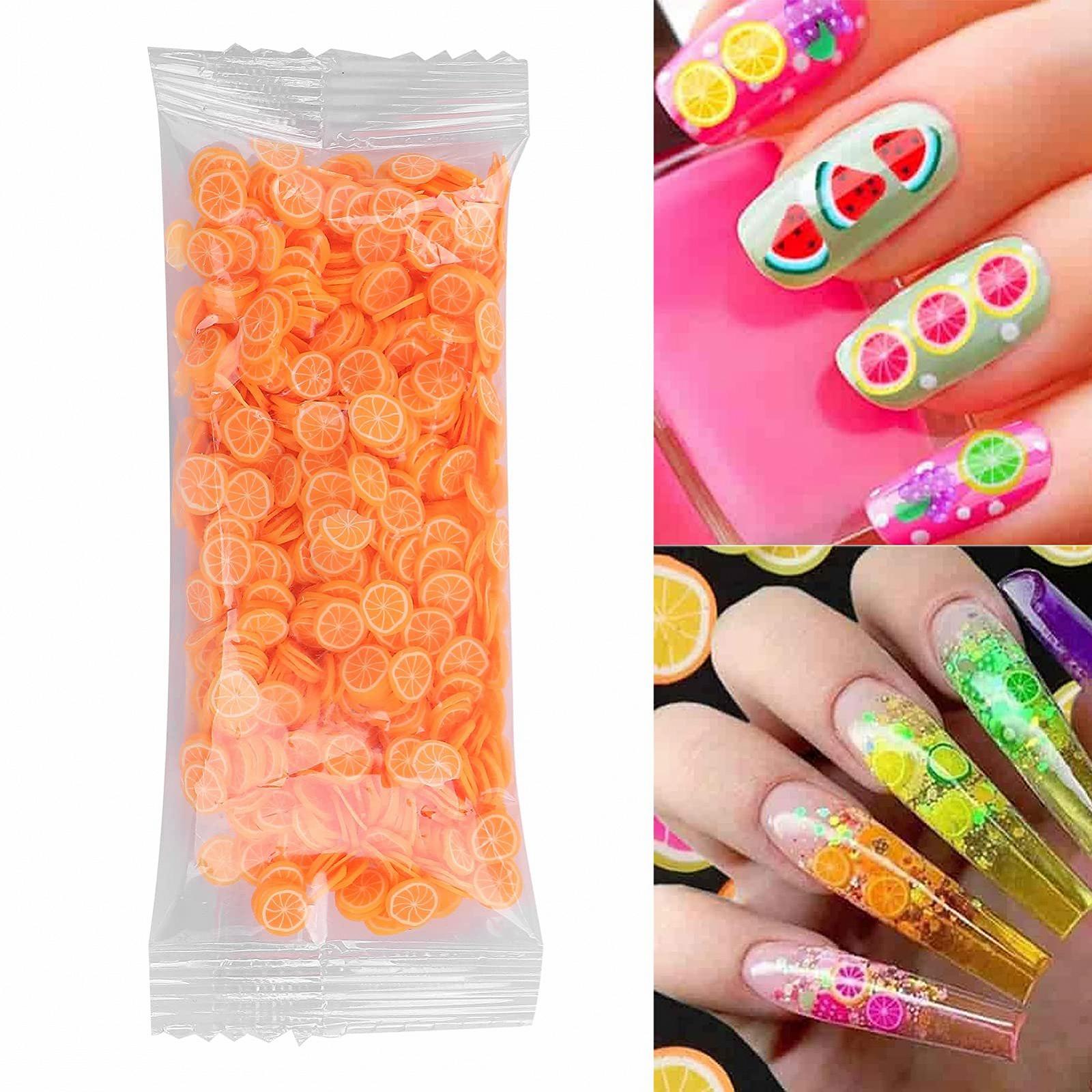 Слайсы для дизайна ногтей Фрукты Форма Фруктов Аксессуары для украшения мобильных телефонов/очков 10 г/Пачка Оранжевый, фото №8