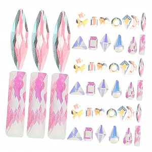 Шармы для ногтей Ipetboom, стразы для ногтей, украшения для маникюра для девушек-подростков, для натуральных ногтей, украшения для нейл-арта для женщин, для искусственных ногтей - Фото 1