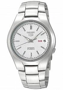 Чоловічий Автоматичний Годинник Seiko 5 SNK601K1, Сріблястий циферблат, Сріблястий браслет з нержавіючої сталі - Фото 1