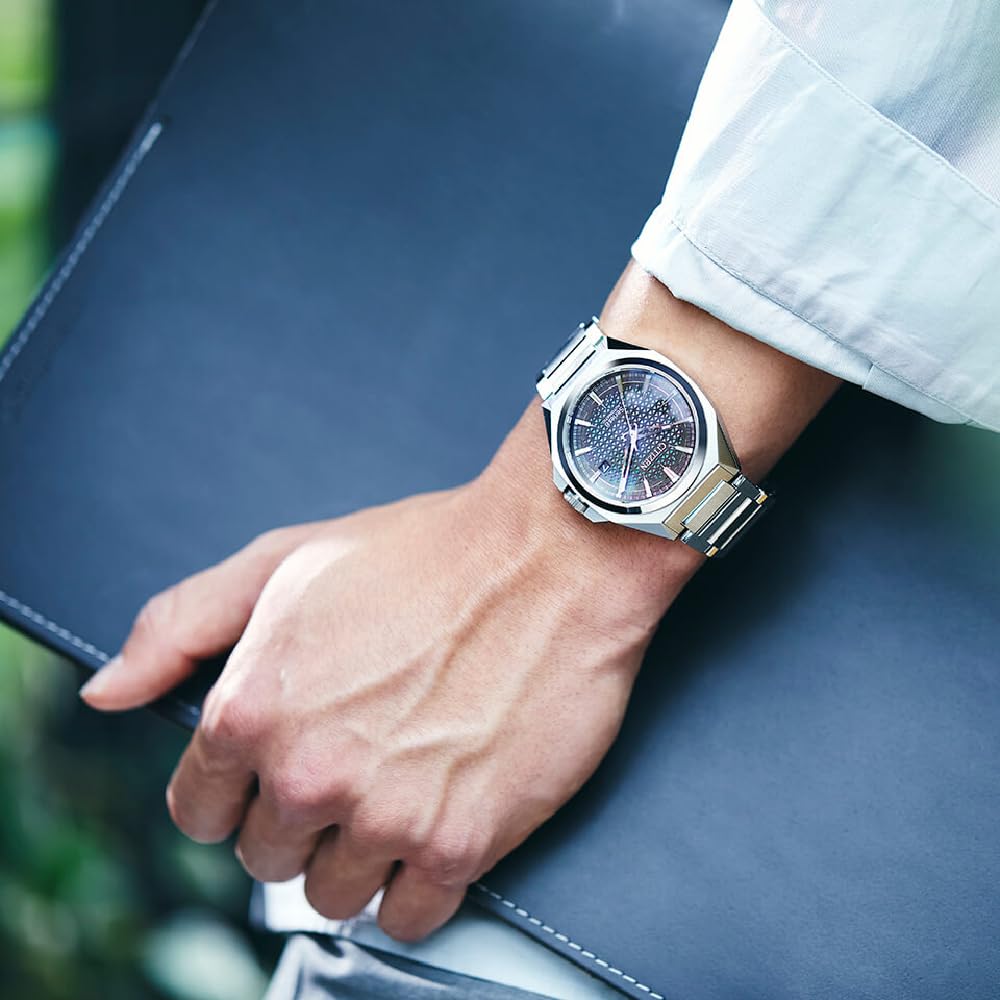 Автоматические часы Citizen NA1010-84X серебряный браслет, фото №7