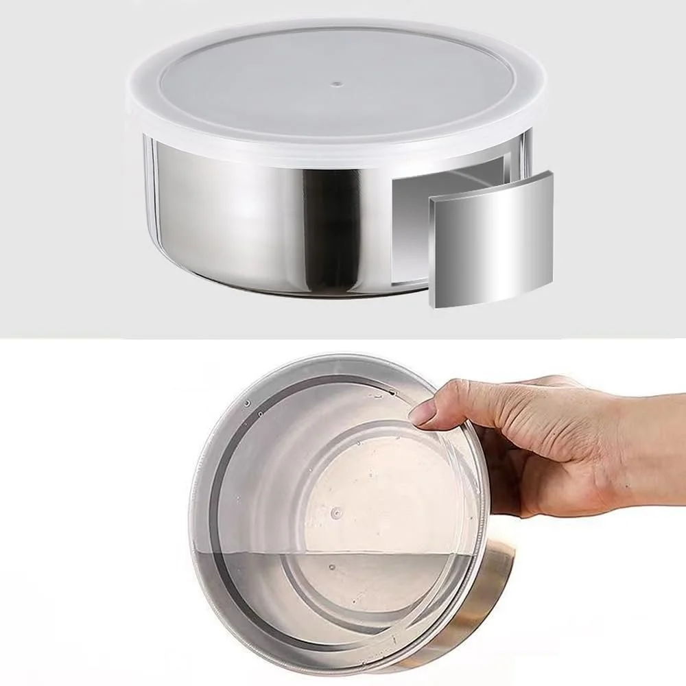 Набір мисок для змішування 5 Bowl Set 0.25 л/0.45 л/0.7 л/1 л/1.4 л з кришками Stainless Steel, фото №7