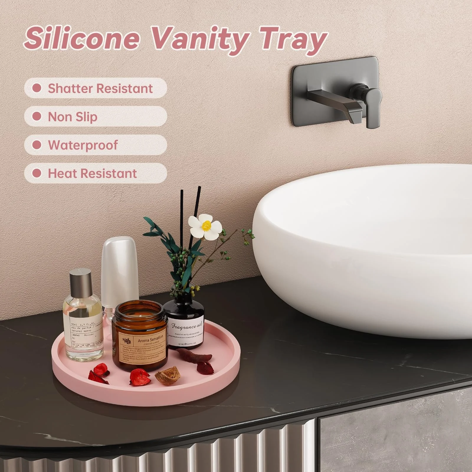 Декоративный поднос NiHome Силиконовый для ванной комнаты, кухни и гостиной., фото №4 Декоративный поднос NiHome Силиконовый для ванной комнаты, кухни и гостиной., фото №4