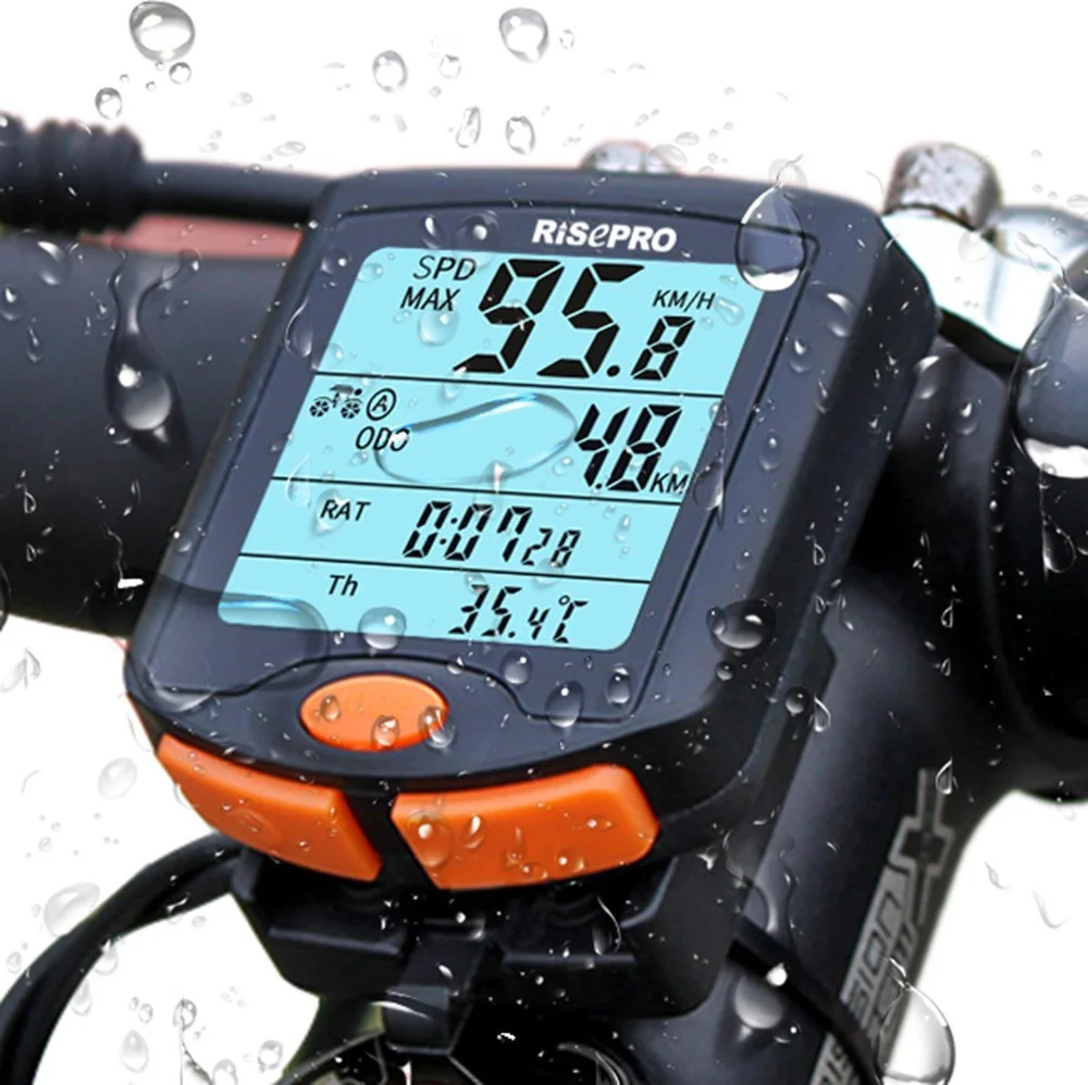 Велокомп'ютер Risepro Wireless Backlit LCD Multifunction Waterproof, фото №1