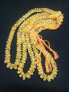 Бусины Цитрин Натуральный рондель тыква 8-12 мм, нить длиной 40 см бусины из драгоценных камней для ожерелья, браслета - Фото 1