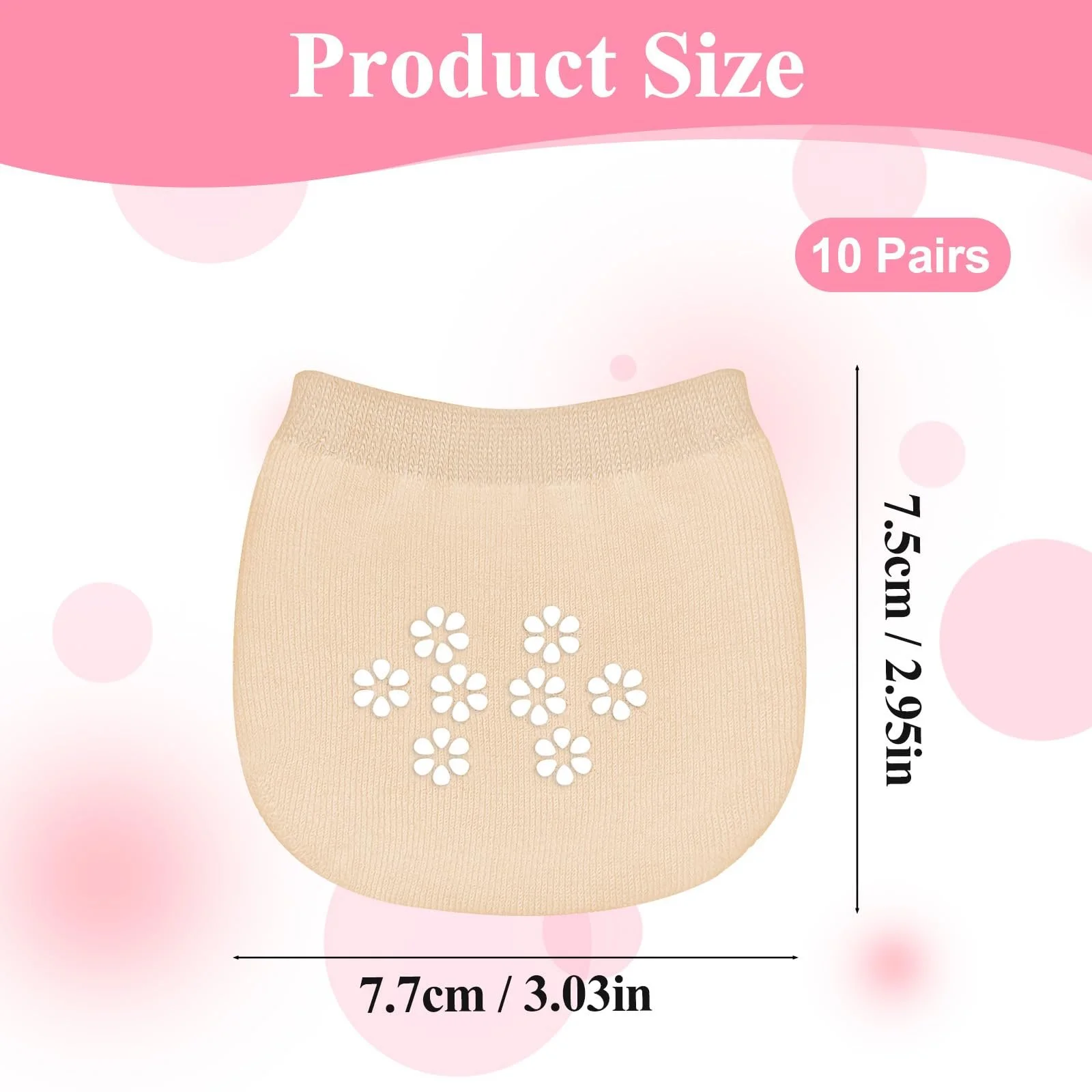 Жіночі шкарпетки-слідки Бавовняні, 10 пар, фото №3