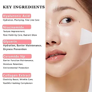 Ночная маска для лица с коллагеном, ночная маска для лица, маска-пленка с коллагеном, ночной уход за лицом во время сна, уменьшает морщины и улучшает эластичность кожи, корейская маска для лица, 75 мл synthetic.ua - Фото 1