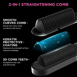 Ионная щетка-выпрямитель PARWIN PRO BEAUTY LED-дисплей, нагрев 20 секунд, 4 настройки температуры synthetic.ua - Фото 1