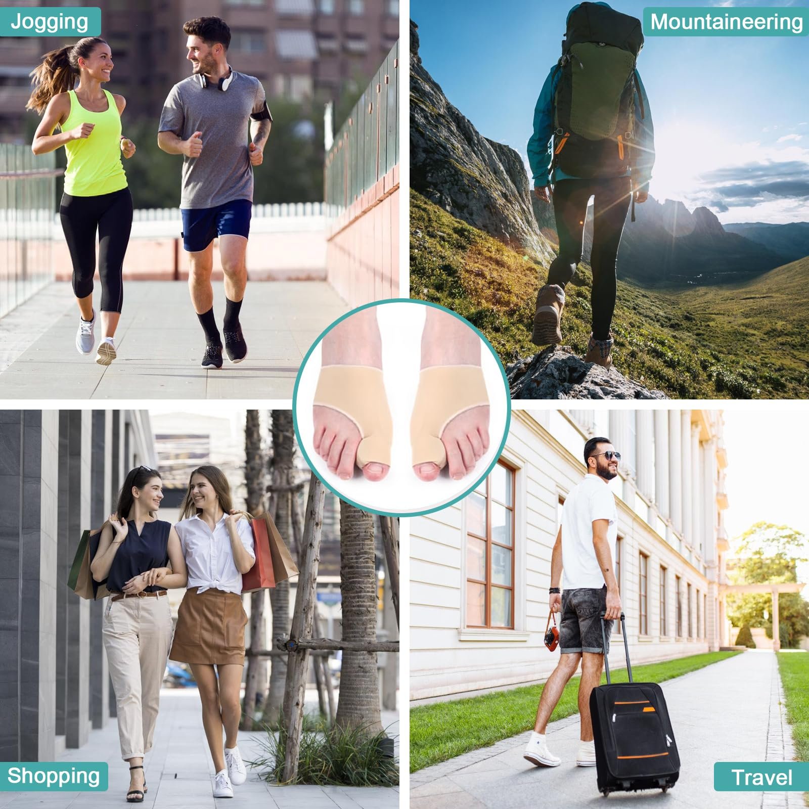 Шкарпетки Hallux Valgus Бежевий (37-43 M), фото №7 Шкарпетки Hallux Valgus Бежевий (37-43 M), фото №7