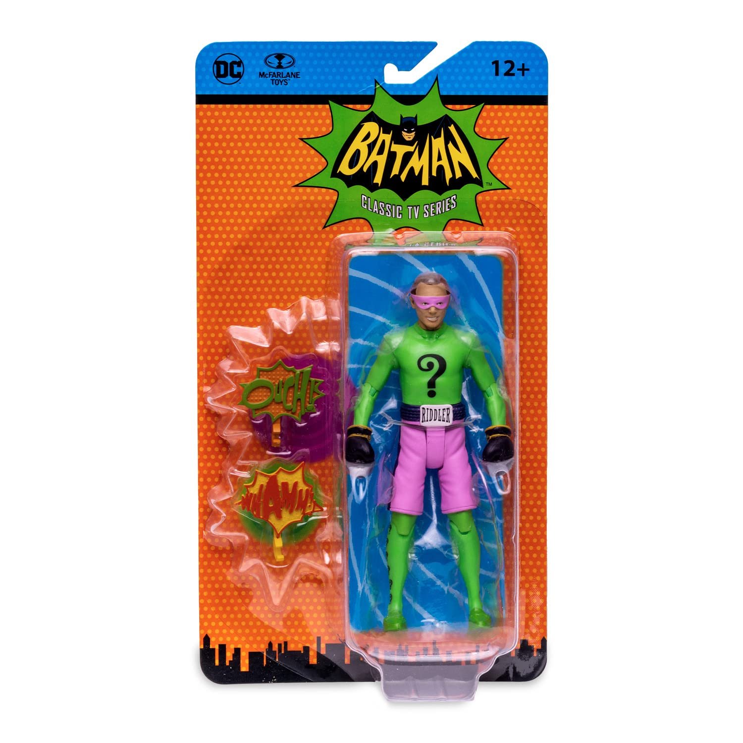Фигурка Retro Action McFarlane Batman 66 Загадочник в боксерских перчатках 15 см Multi-Coloured, фото №4