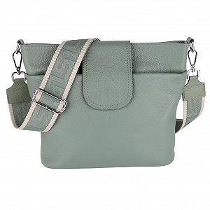 Сумка на плечо MIRROSI, натуральная кожа, сделано в Италии, богемный стиль, 30 x 24.50 x 9 см (Ш x ВxТ), много места для хранения - Фото 1