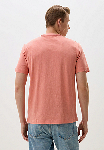 Футболка Basic cotton  1045627-12642 Tom Tailor Кораловий M synthetic.ua - Фото 1