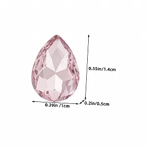 Стразы для маникюра Operitacx Камни хрустальные капли воды белые и красные 150 шт synthetic.ua - Фото 1